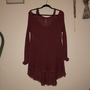 Long free people sweater